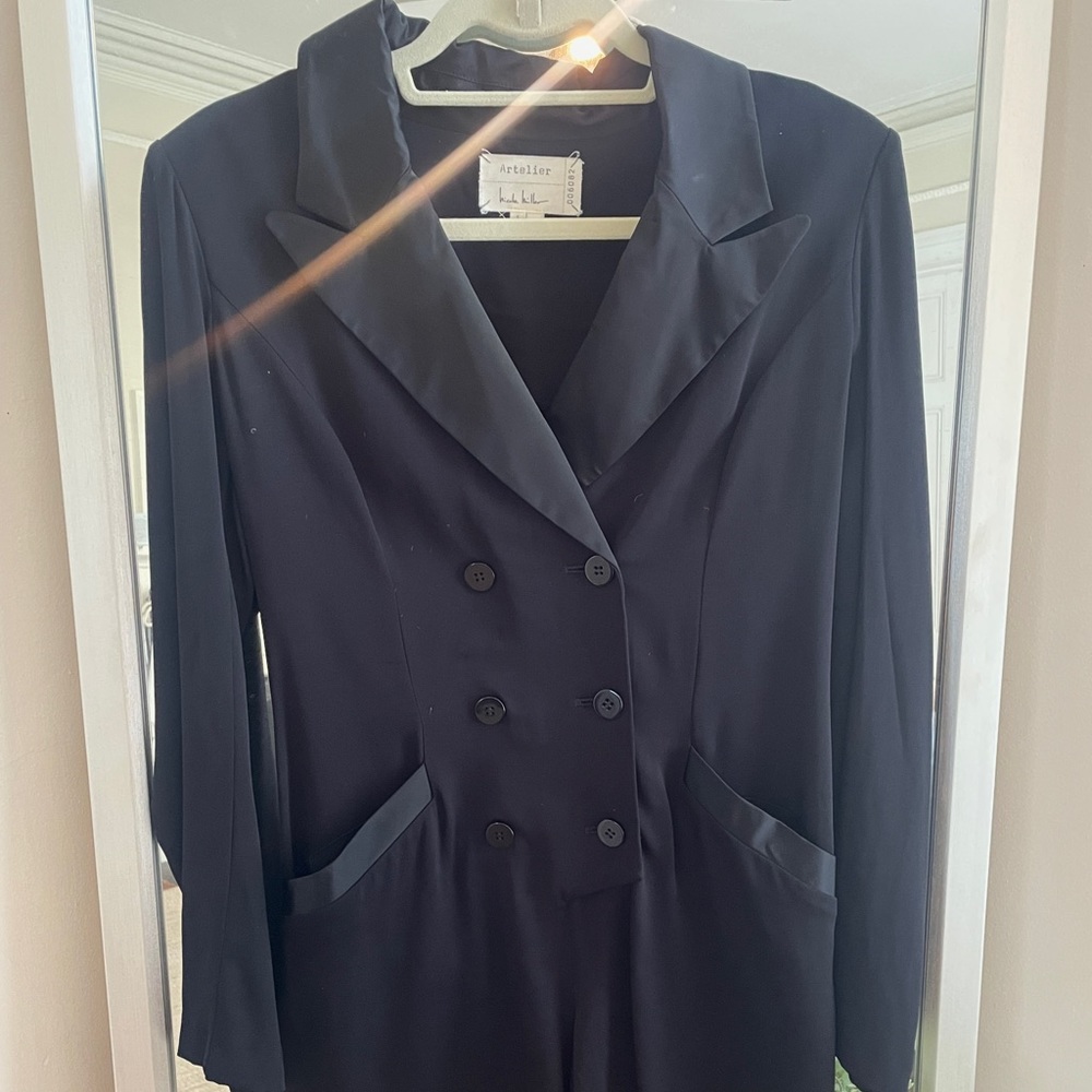 Nicole Miller Black Romper. Size 6.